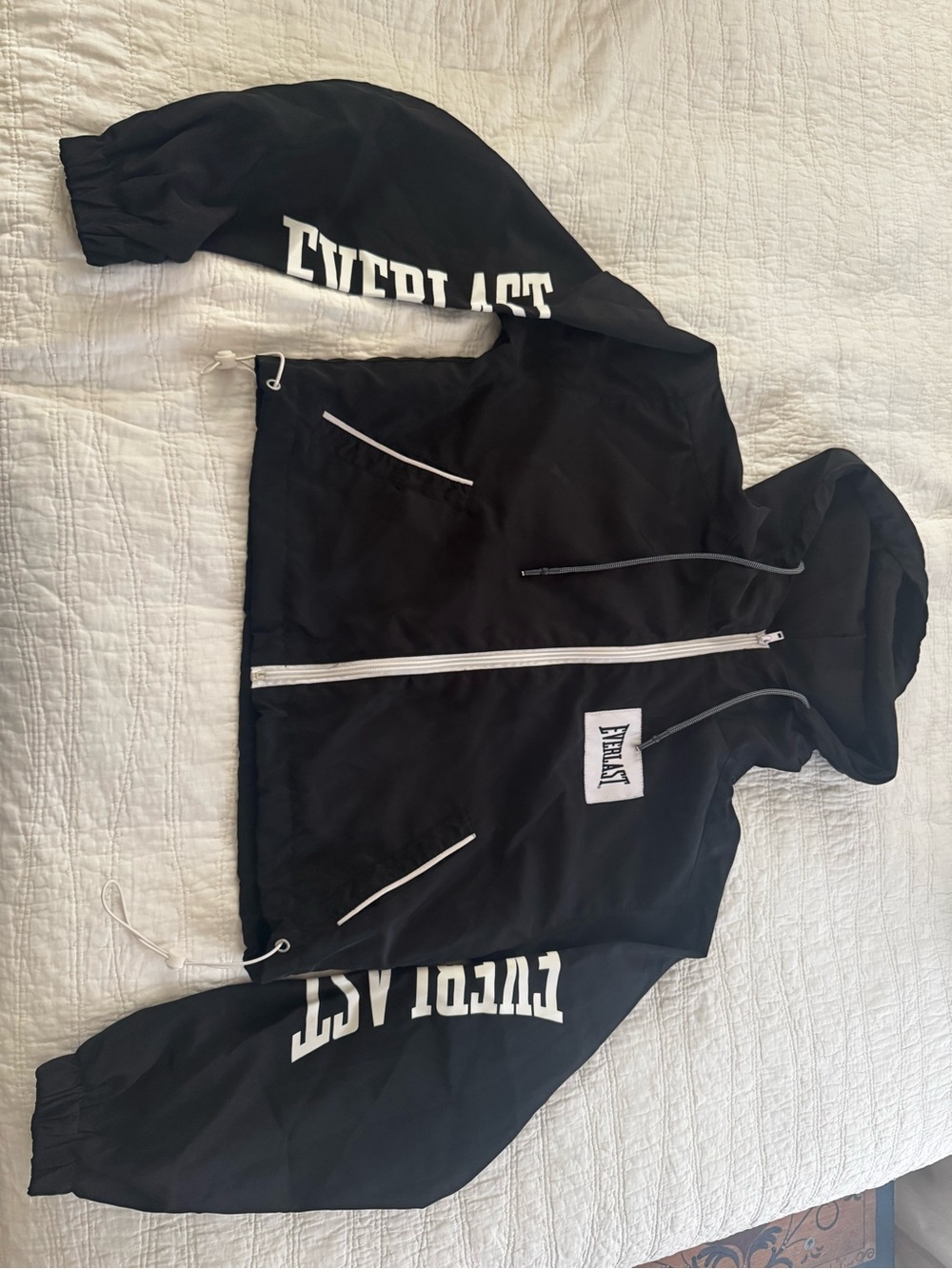 Everlast Black Jacket with White Accents